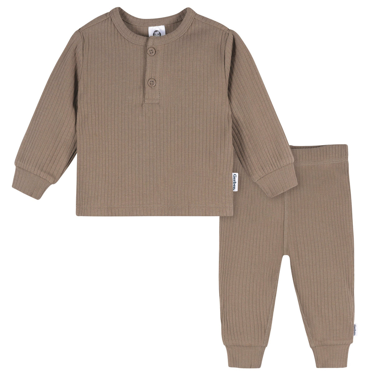 2-Piece Baby Boys Leafless Tree Top and Active Pant Set