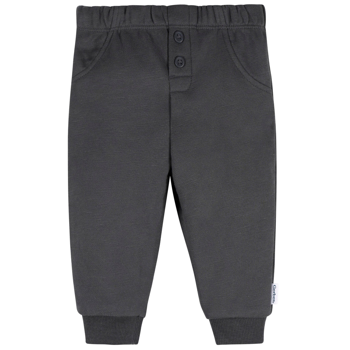 2-Piece Baby Boys Gray Arcon Top & Joggers, view 3