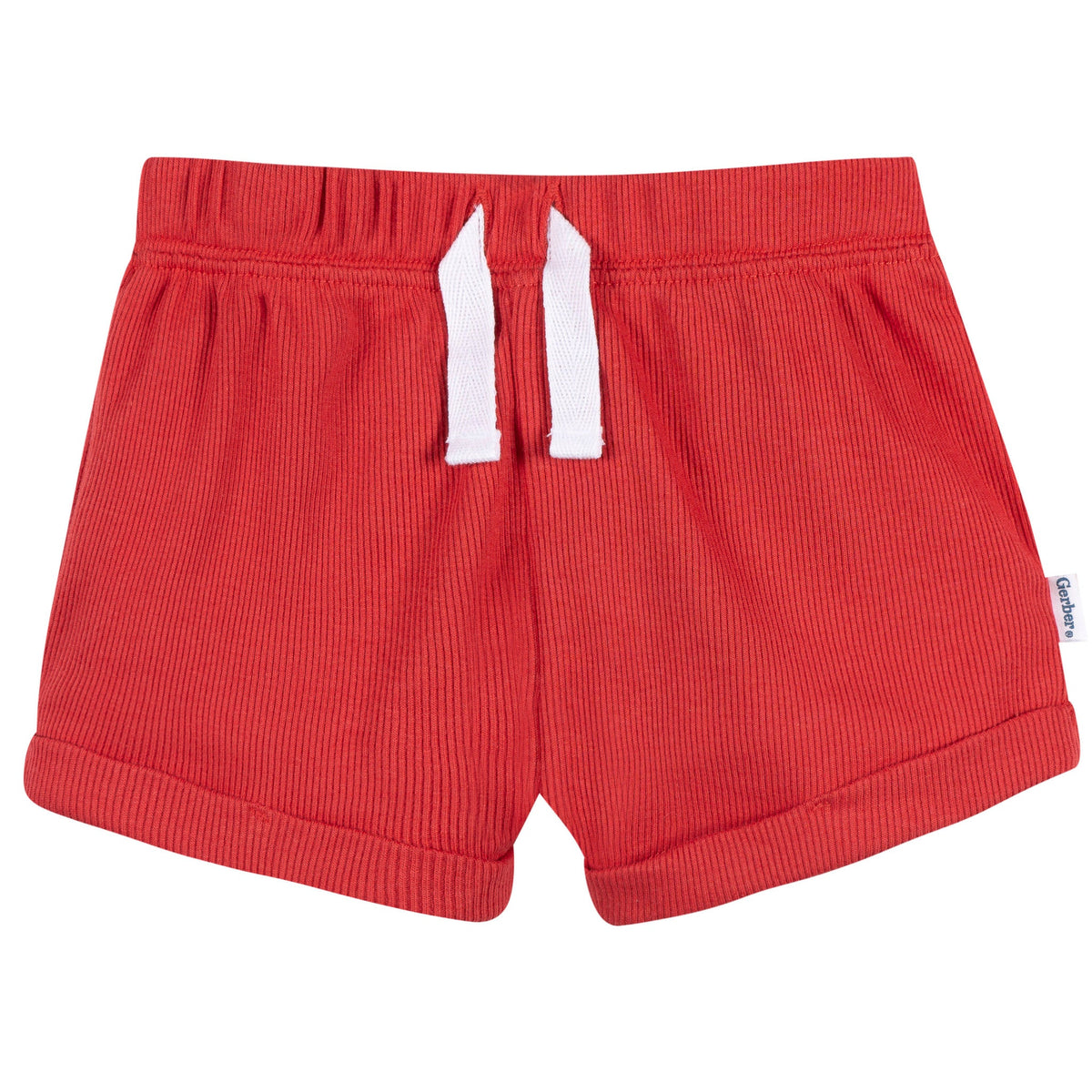 2-Piece Baby Boys Red Bodysuit & Shorts Set, view 5