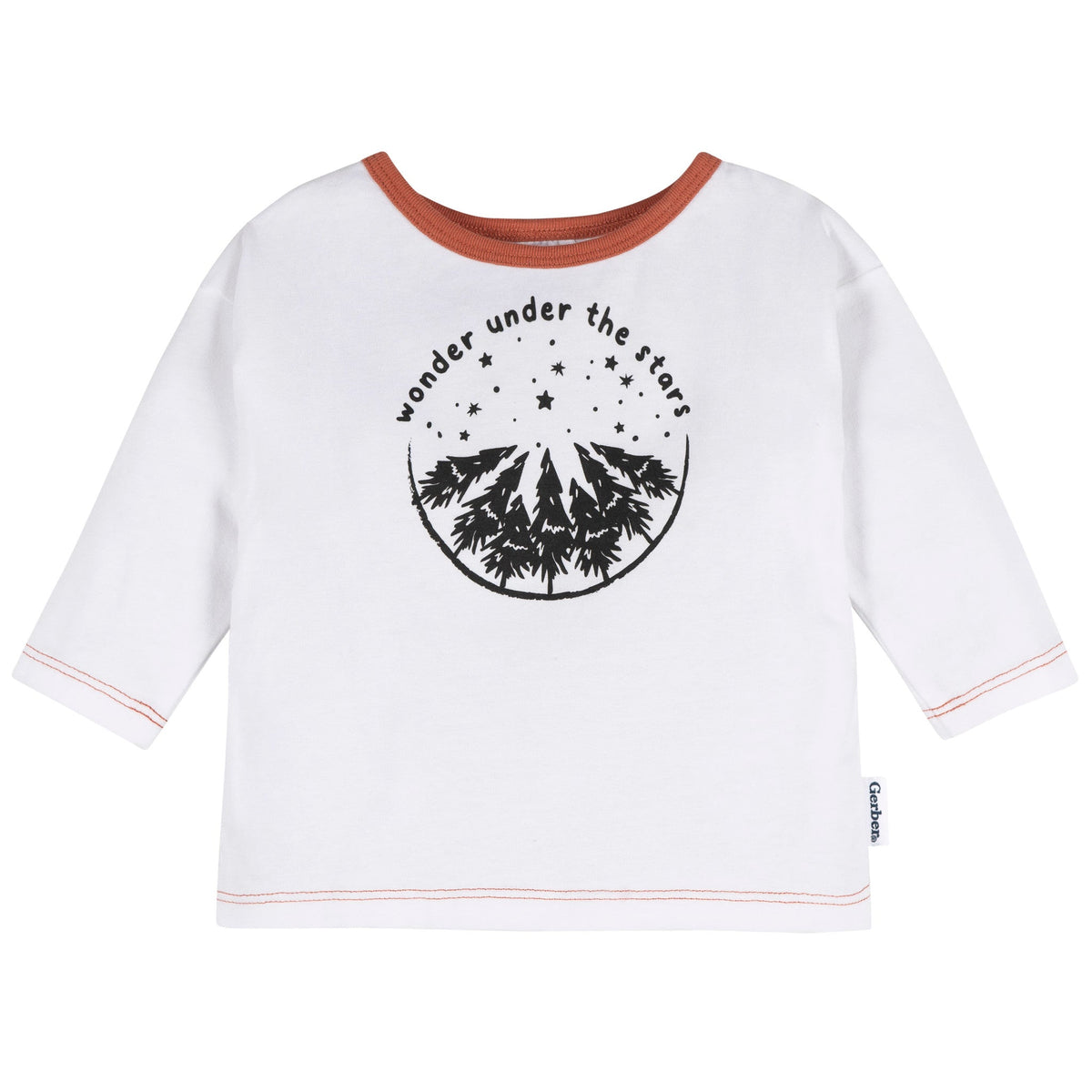 2-Piece Baby Boys White Top & Joggers, view 2