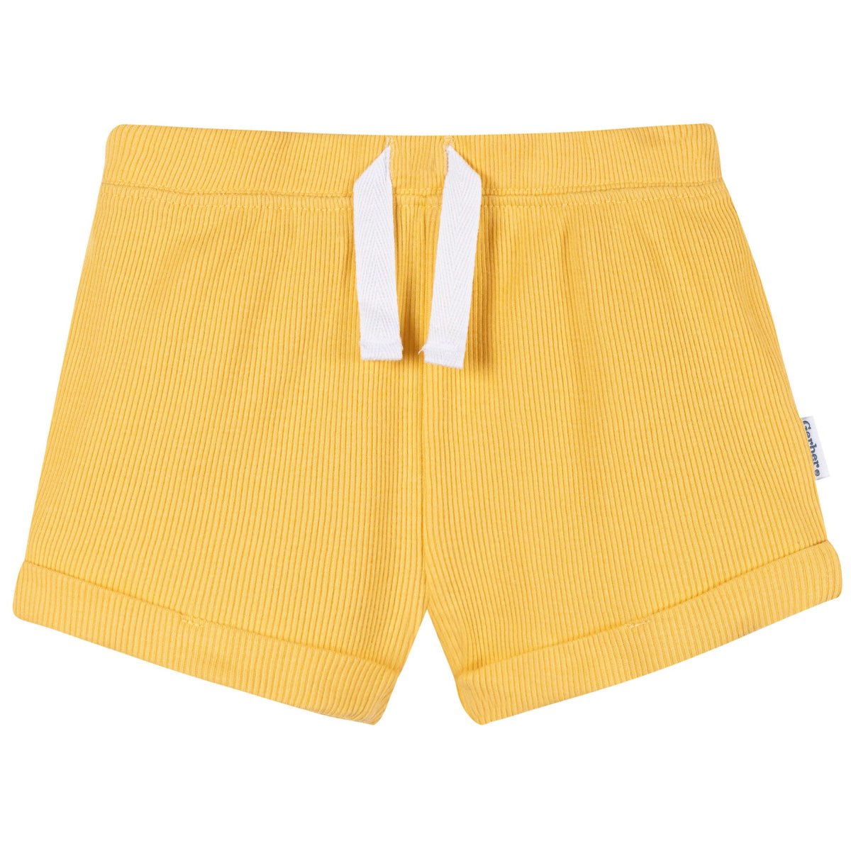 2-Piece Baby Boys Yellow Bodysuit & Shorts Set, view 5