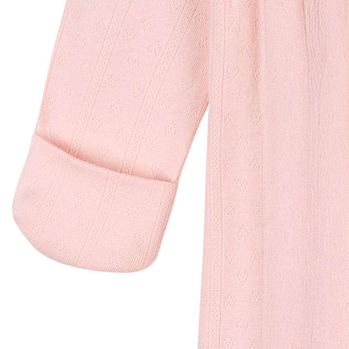 2-Piece Baby Girls Pink Dogwood Gown & Hat Set