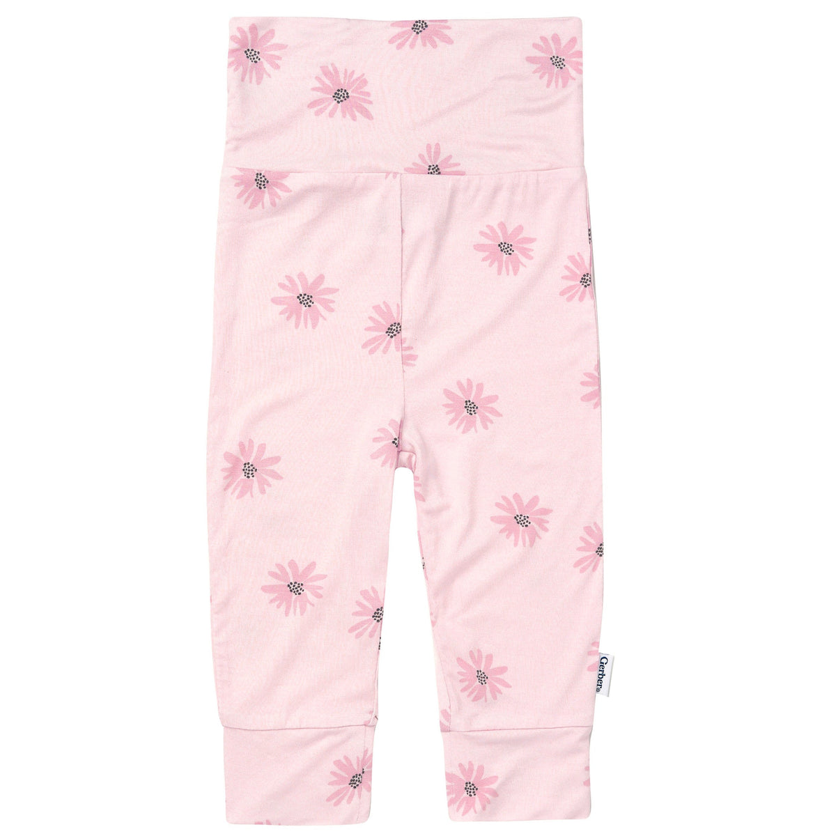 2-Piece Baby Girls Pink Floral Onesie® Pant Set-Gerber Childrenswear Wholesale