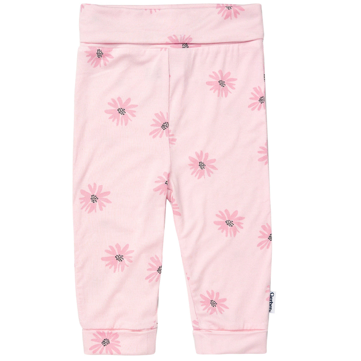 2-Piece Baby Girls Pink Floral Onesie® Pant Set-Gerber Childrenswear Wholesale