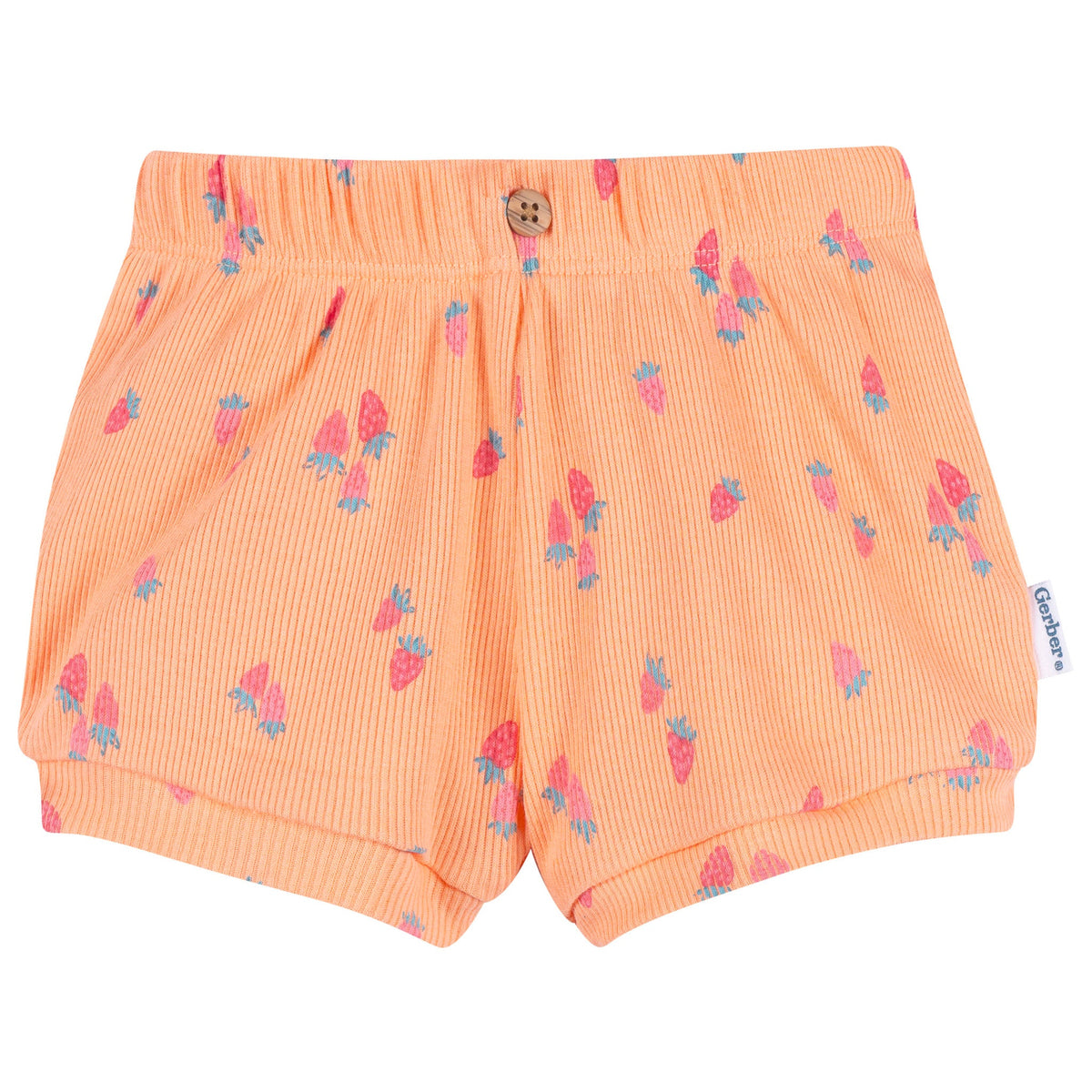 2-Piece Baby Girls Strawberries Bodysuit & Shorts Set, view 5