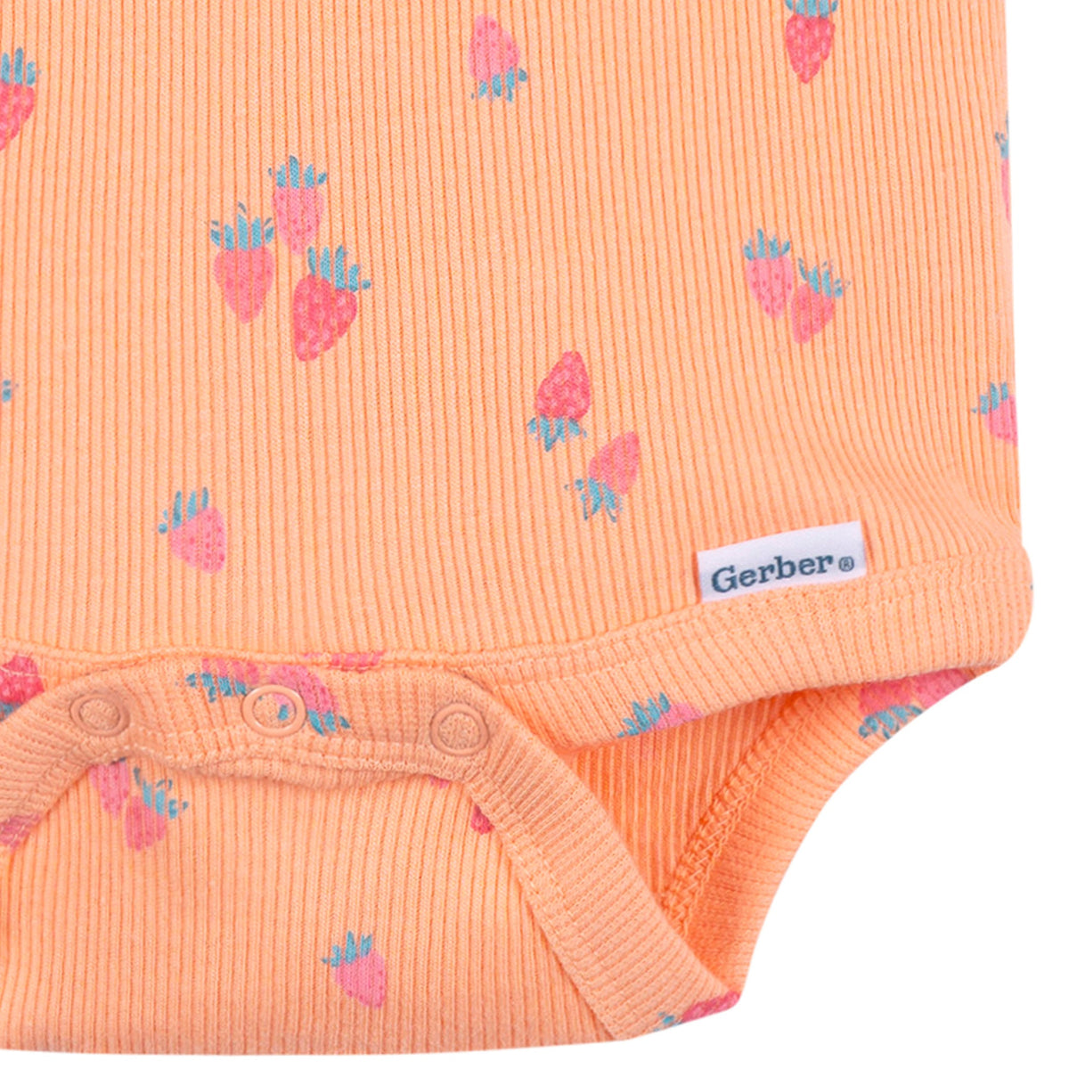 2-Piece Baby Girls Strawberries Bodysuit & Shorts Set, view 4