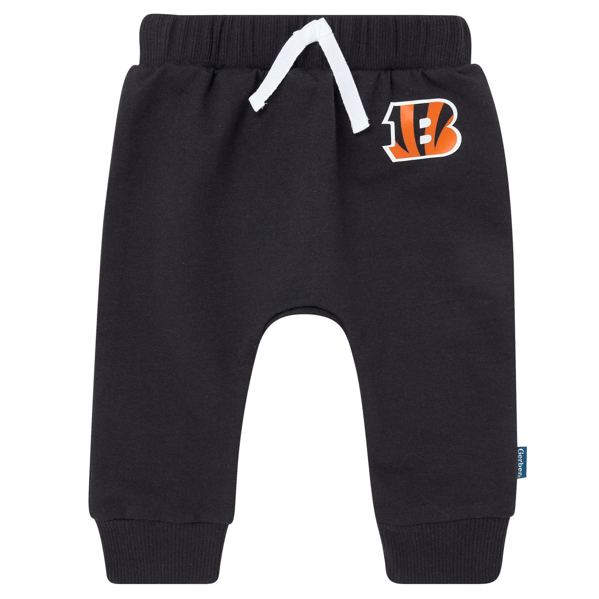 2-Piece Baby Neutral Cincinatti Bengals Bodysuit and Jogger Set, view 3
