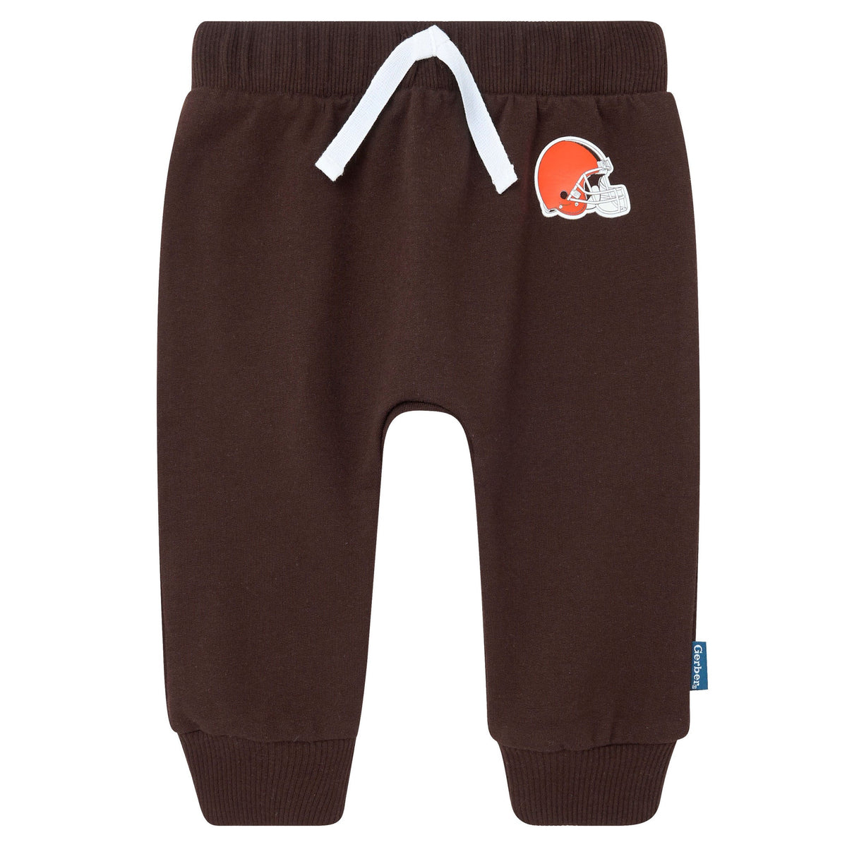 2-Piece Baby Neutral Cleveland Browns Bodysuit and Jogger Set, view 3