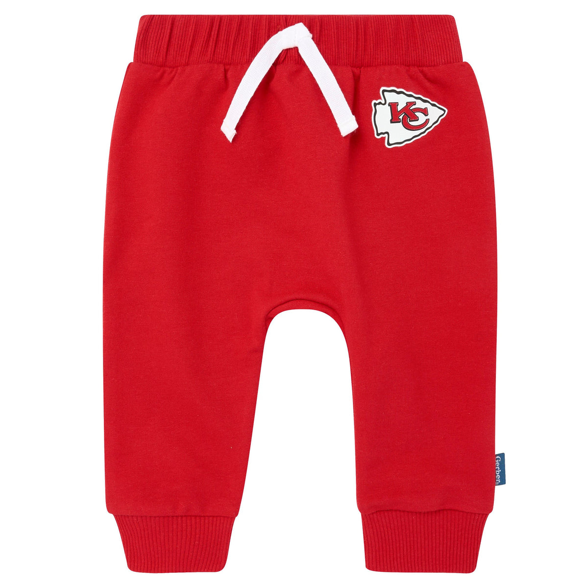 2-Piece Baby Neutral Kansas City Chiefs Bodysuit and Jogger Set, view 3