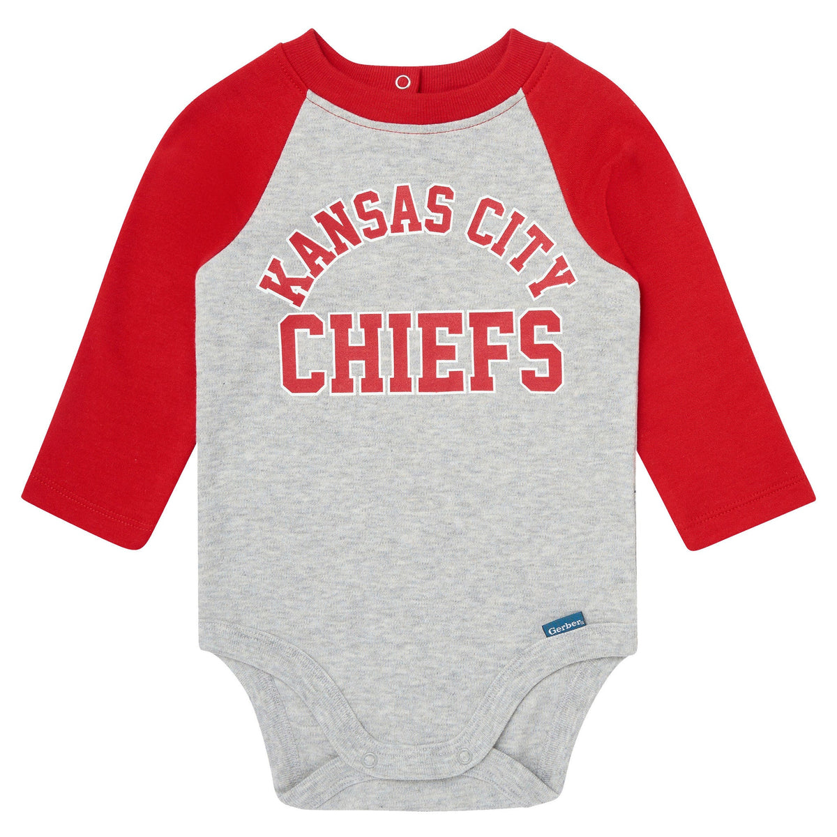 2-Piece Baby Neutral Kansas City Chiefs Bodysuit and Jogger Set, view 2