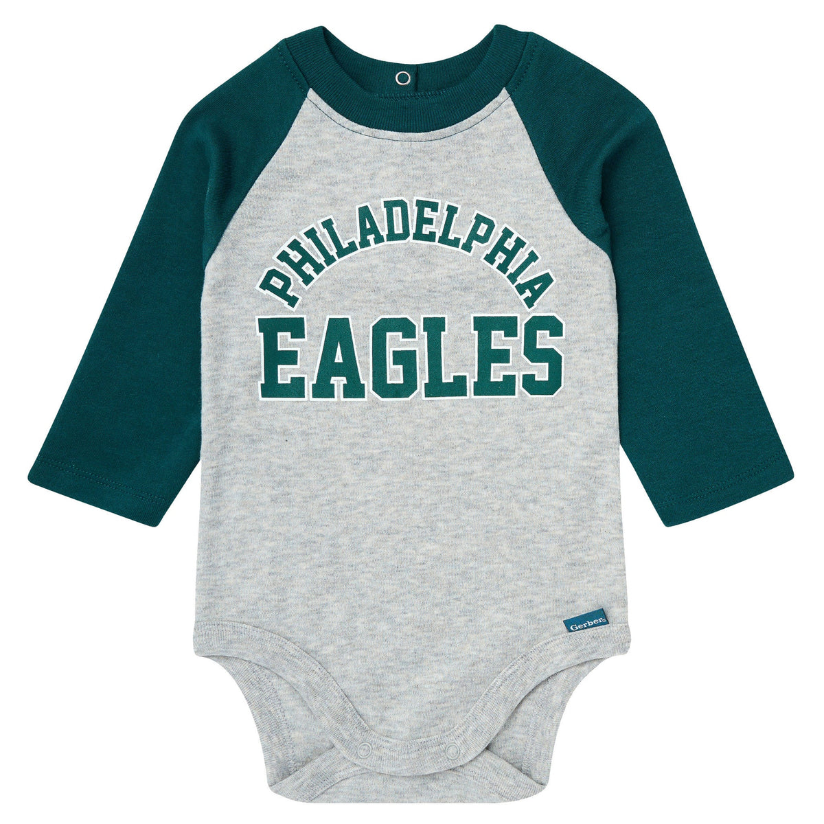 2-Piece Baby Neutral Philadelphia Eagles Bodysuit and Jogger Set, view 2