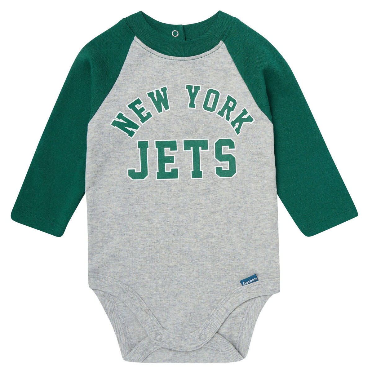 2-Piece Baby Neutral New York Jets Bodysuit and Jogger Set, view 2