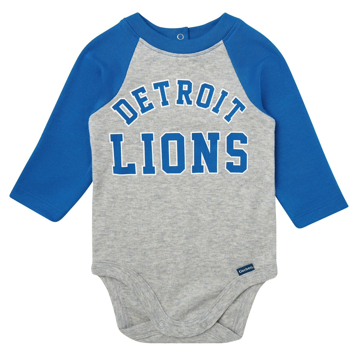 2-Piece Baby Neutral Detroit Lions Bodysuit and Jogger Set, view 2