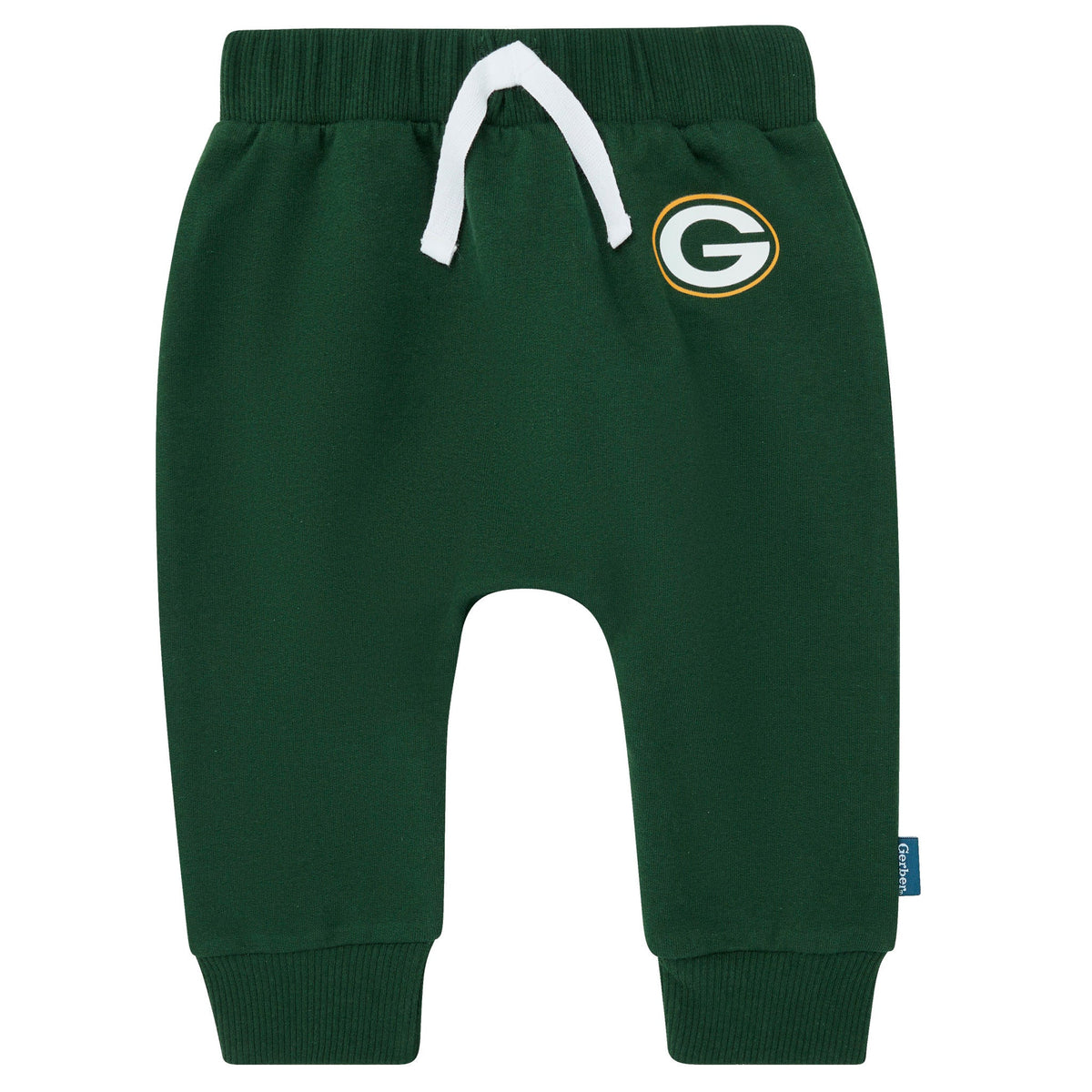 2-Piece Baby Neutral Green Bay Packers Bodysuit and Jogger Set, view 3