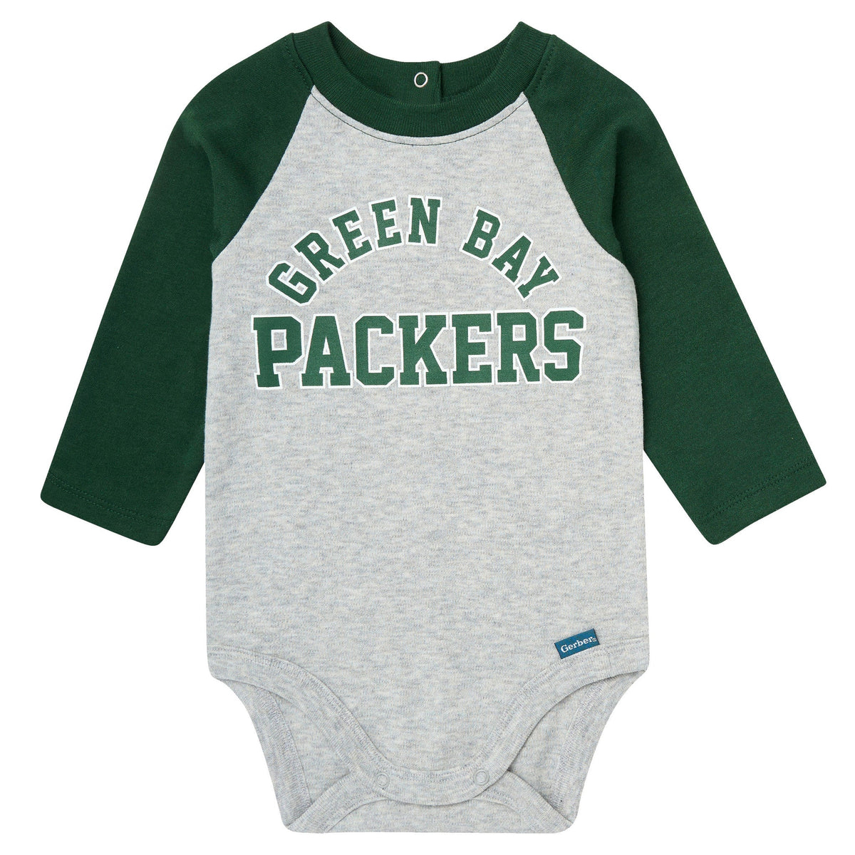 2-Piece Baby Neutral Green Bay Packers Bodysuit and Jogger Set, view 2
