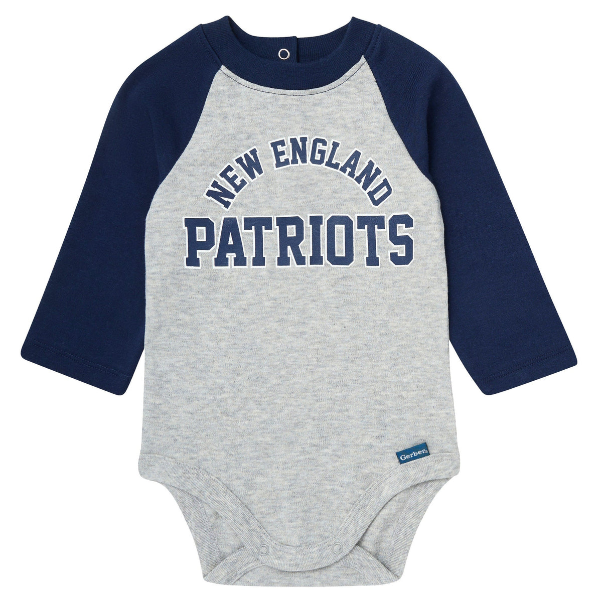 2-Piece Baby Neutral New England Patriots Bodysuit and Jogger Set, view 2