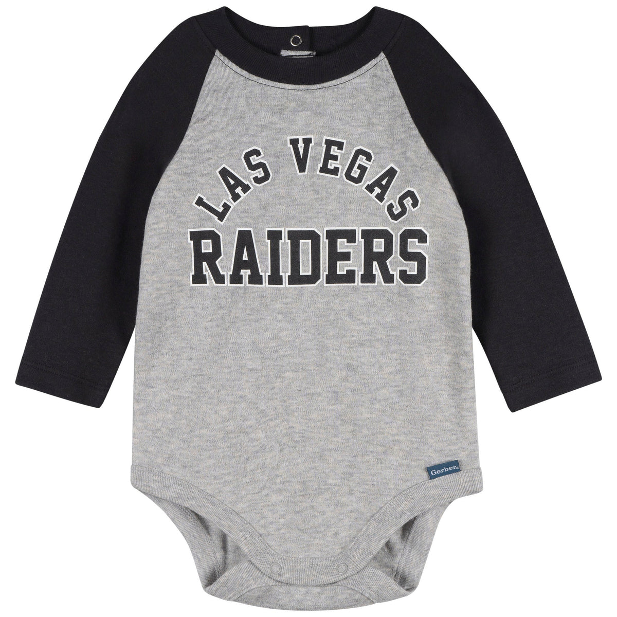 2-Piece Baby Neutral Las Vegas Raiders Bodysuit and Jogger Set, view 2
