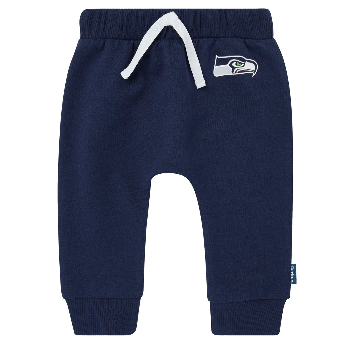 2-Piece Baby Neutral Seattle Seahawks Bodysuit and Jogger Set, view 3