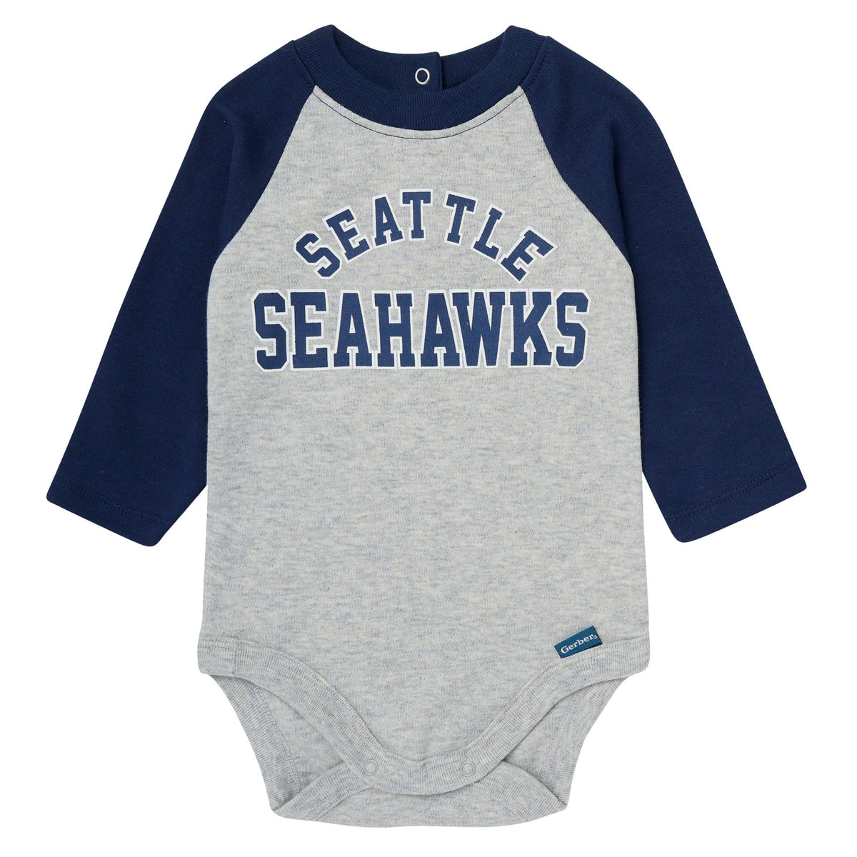 2-Piece Baby Neutral Seattle Seahawks Bodysuit and Jogger Set, view 2