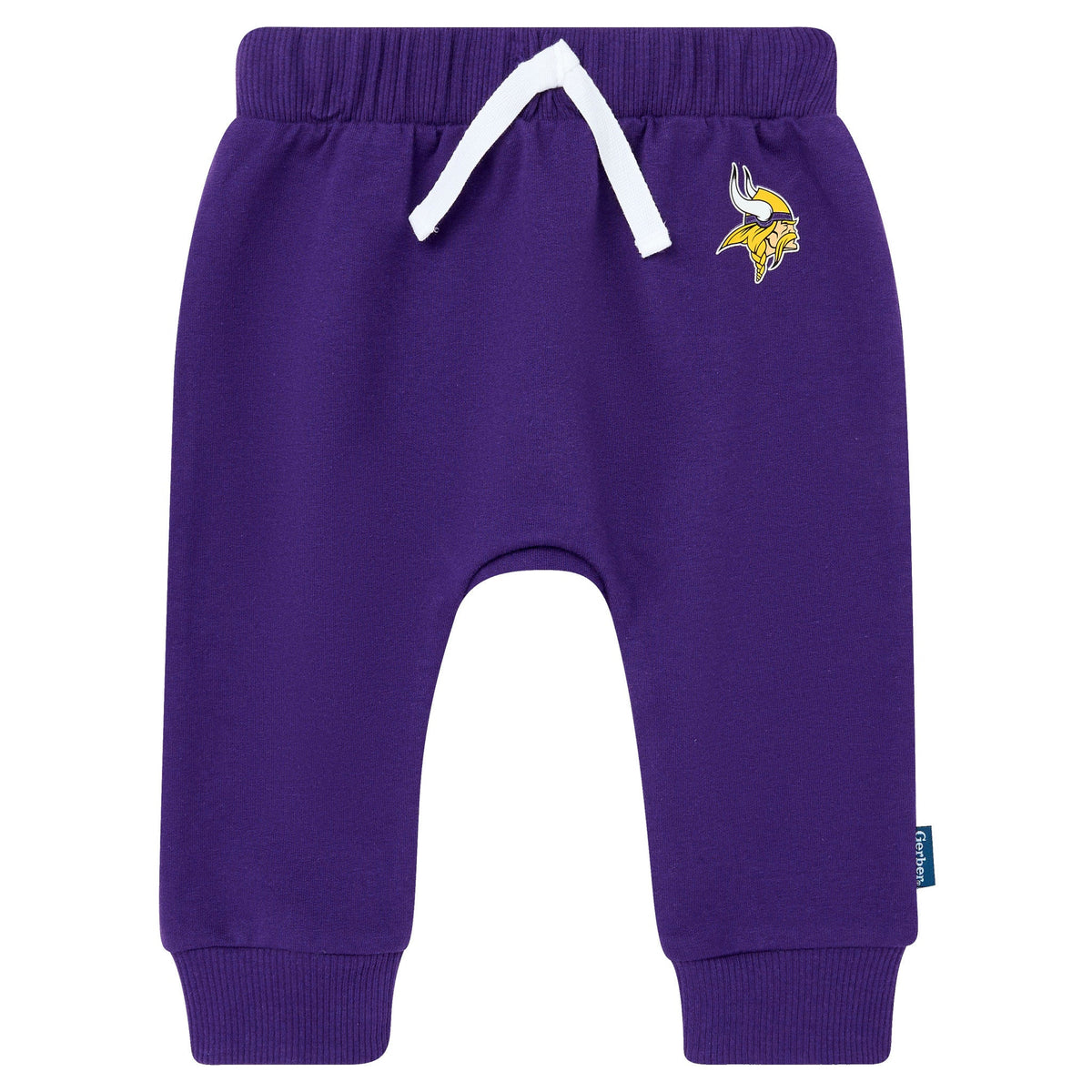 2-Piece Baby Neutral Minnesota Vikings Bodysuit and Jogger Set, view 3