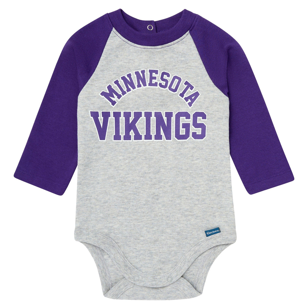 2-Piece Baby Neutral Minnesota Vikings Bodysuit and Jogger Set, view 2