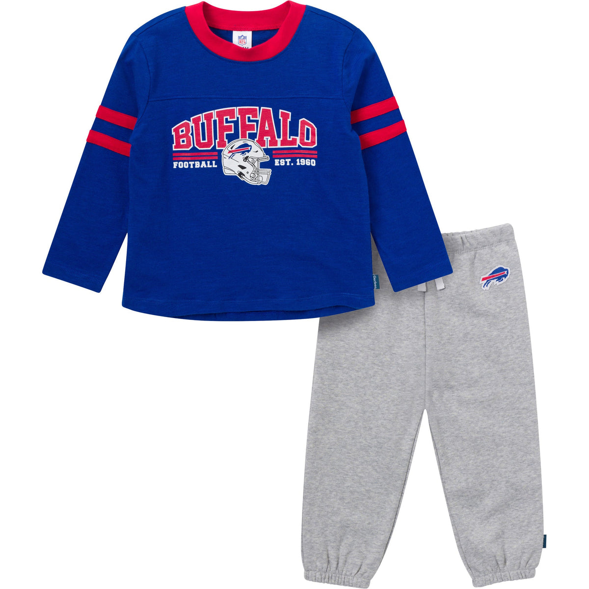 2-Piece Infant & Toddler Boys Buffalo Bills Shirt and Sweatpant Set