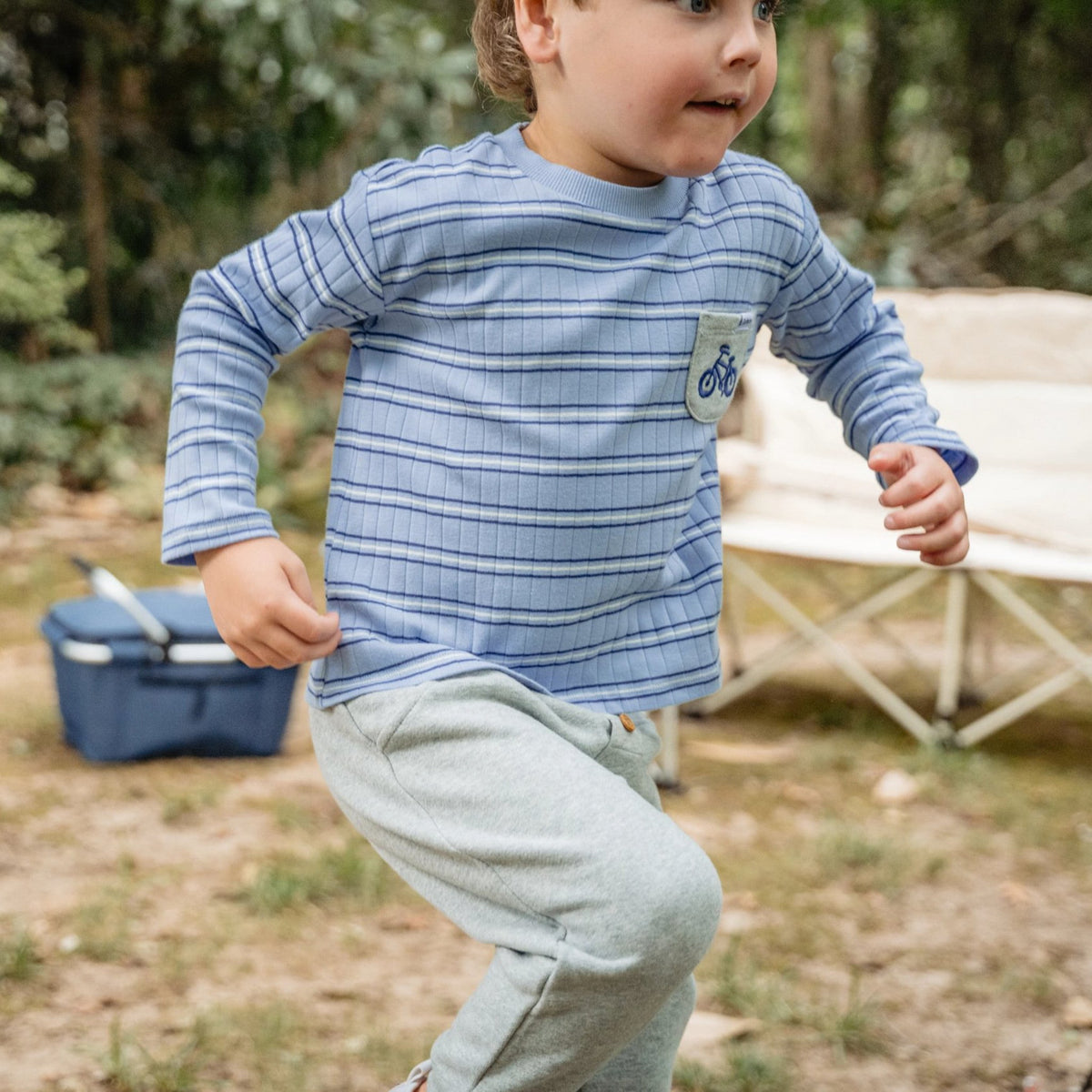 2-Piece Infant & Toddler Boys Grey Top & Jogger Set-Gerber Childrenswear Wholesale