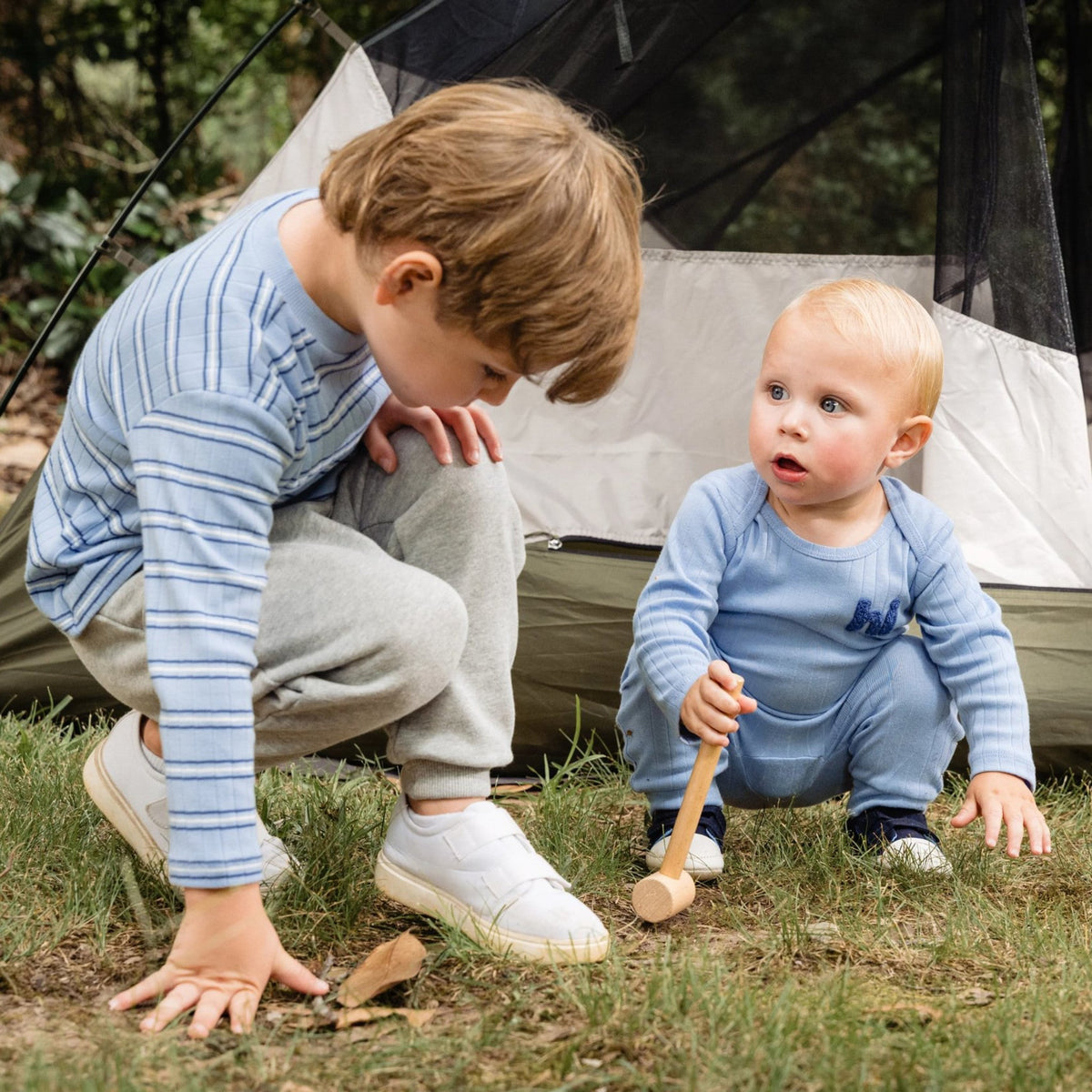 2-Piece Infant & Toddler Boys Grey Top & Jogger Set-Gerber Childrenswear Wholesale