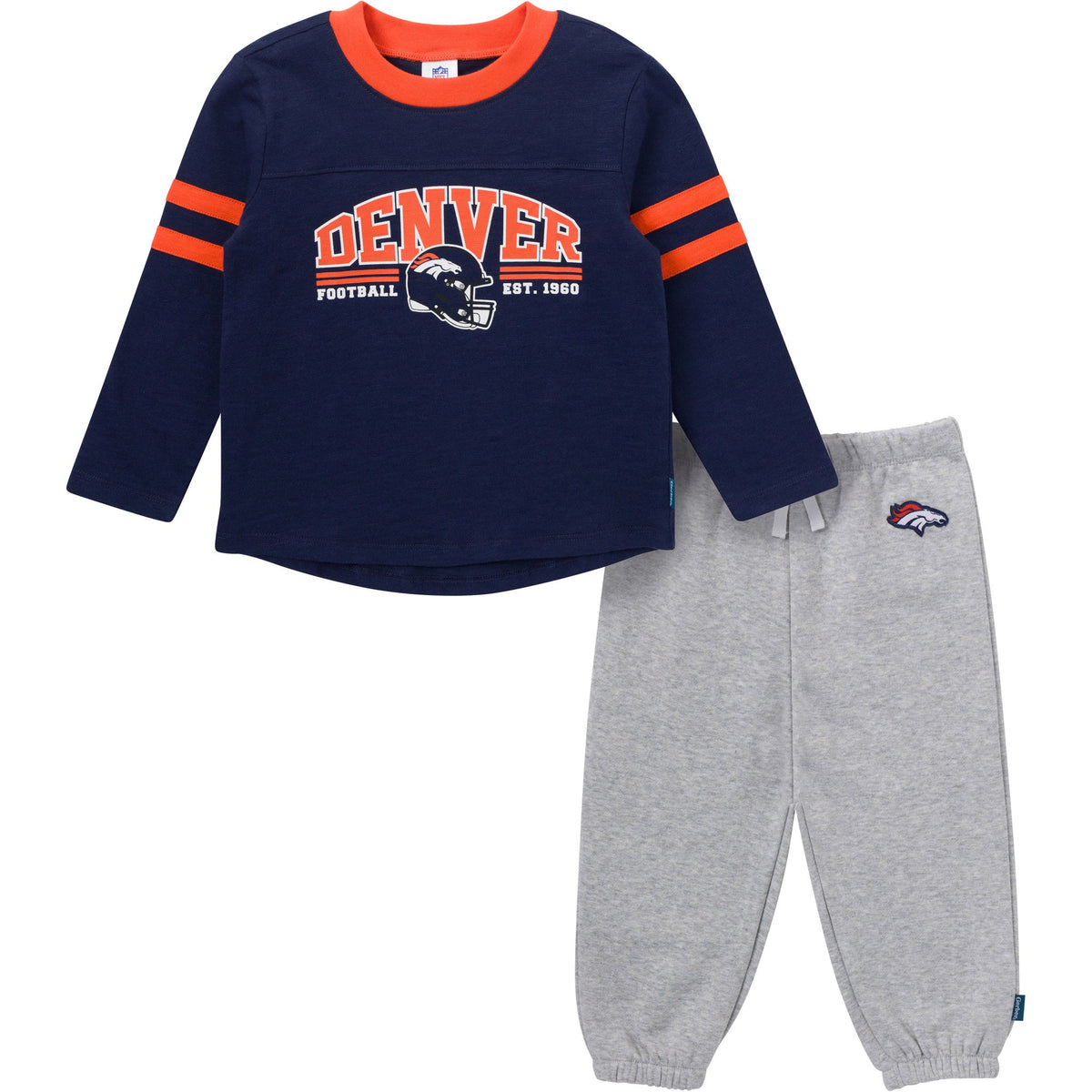 2-Piece Infant & Toddler Boys Denver Broncos Shirt and Sweatpant Set