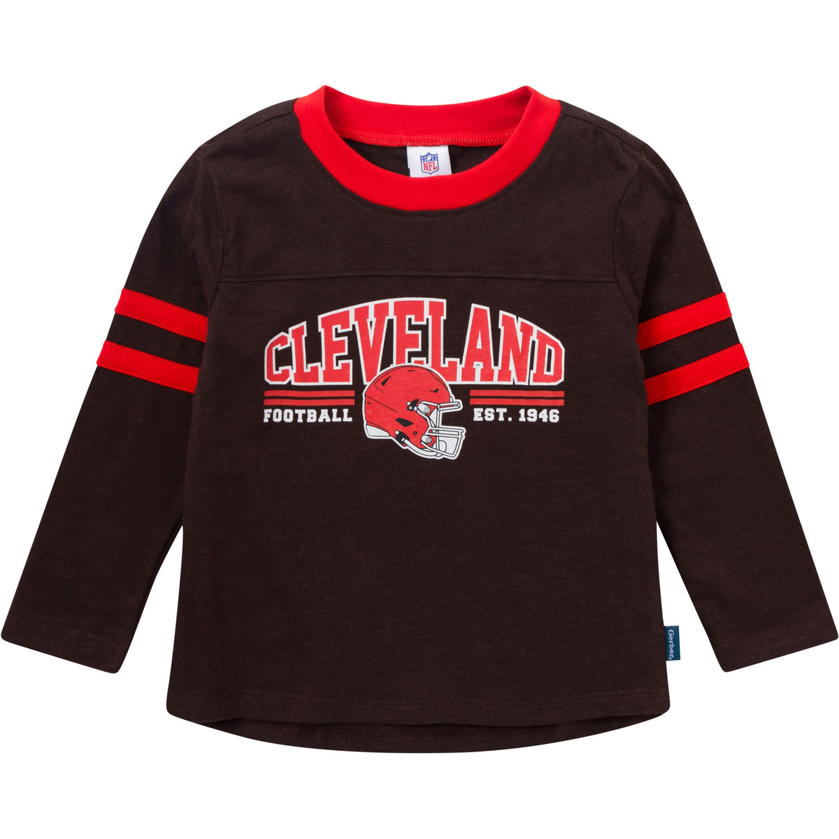 2-Piece Infant & Toddler Boys Cleveland Browns Shirt and Sweatpant Set, view 2