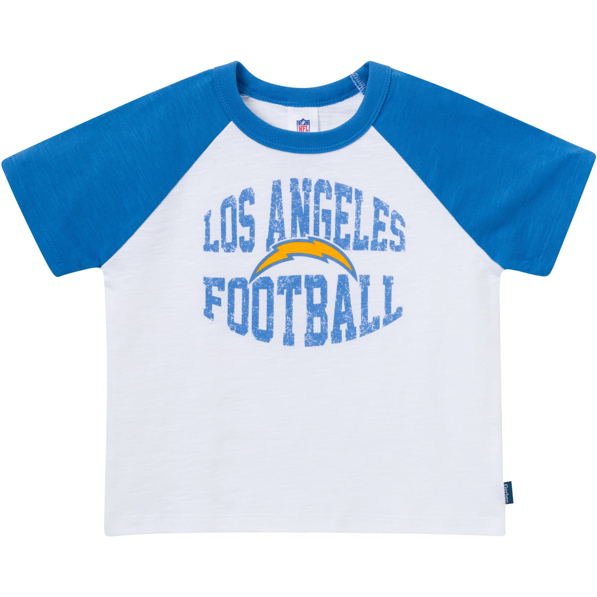 2-Piece Infant & Toddler Boys Los Angeles Chargers T-Shirt and Shorts Set, view 2