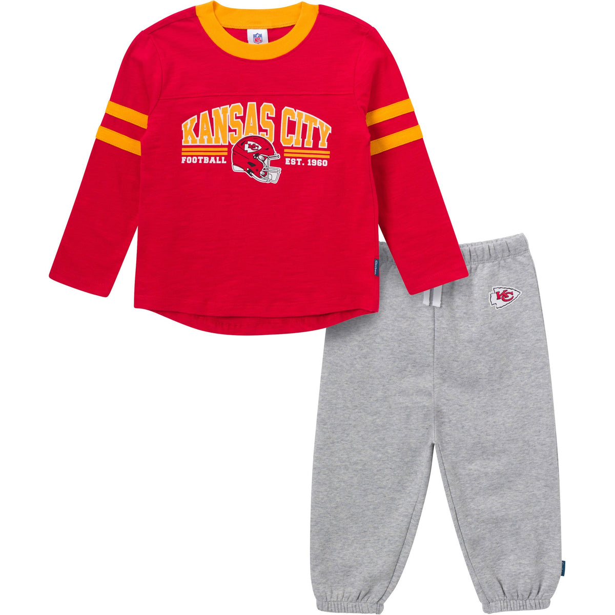 2-Piece Infant & Toddler Boys Kansas City Chiefs Shirt and Sweatpant Set