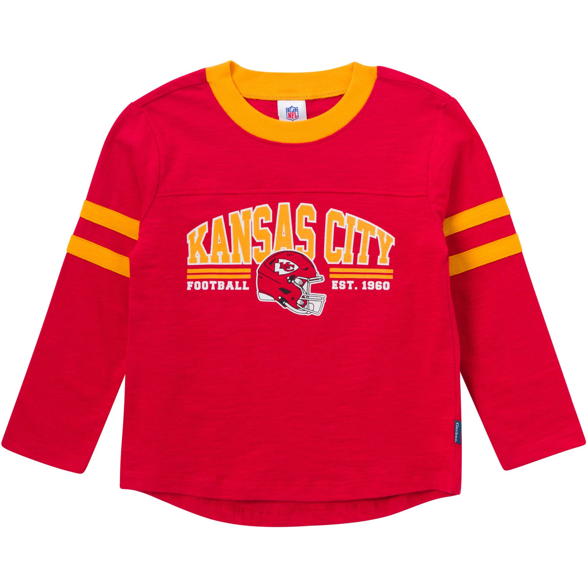 2-Piece Infant & Toddler Boys Kansas City Chiefs Shirt and Sweatpant Set, view 2