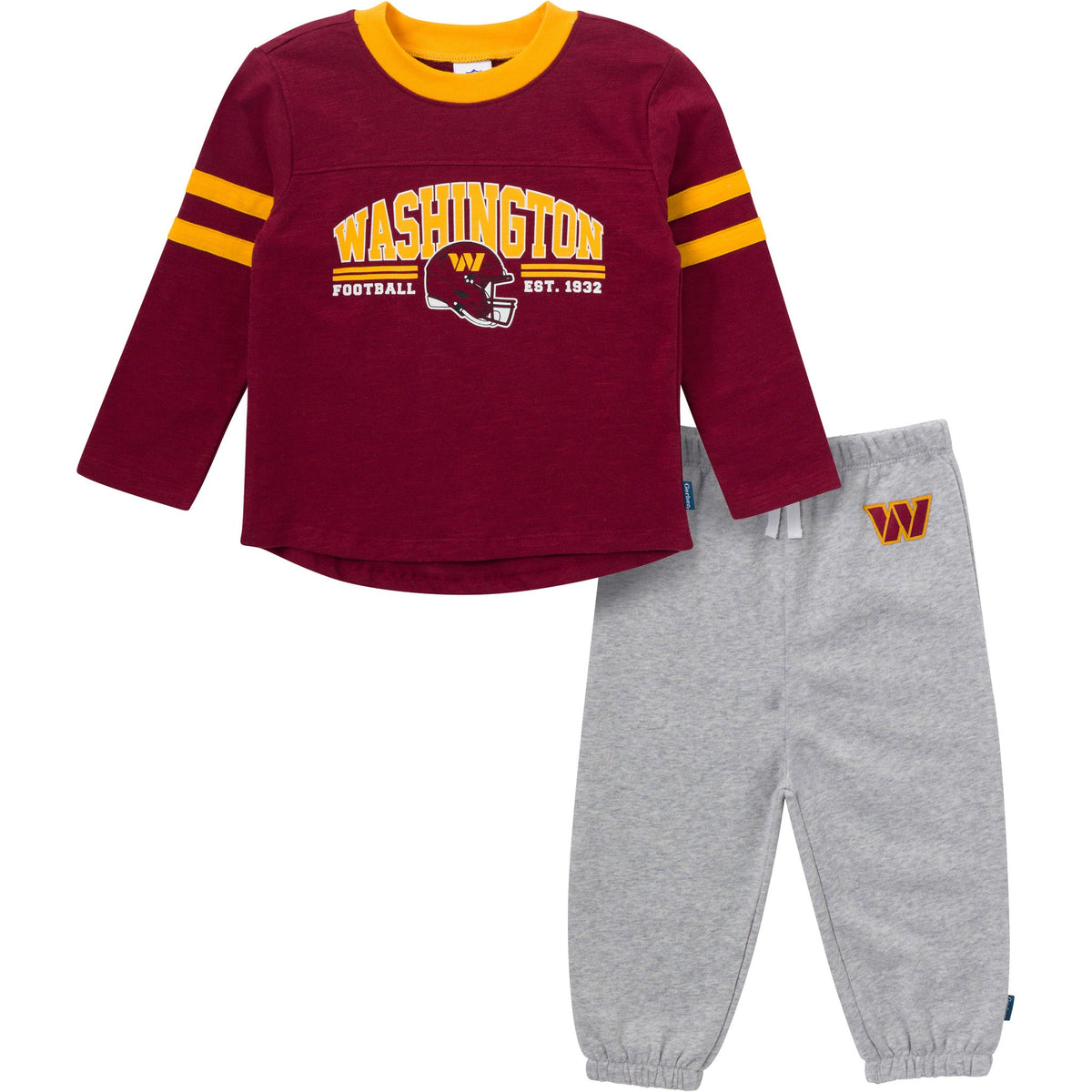 2-Piece Infant & Toddler Boys Commanders Shirt and Sweatpant Set