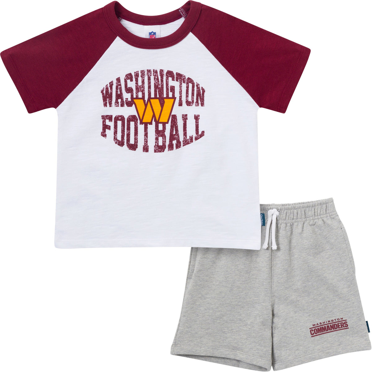 2-Piece Infant & Toddler Boys Commanders T-Shirt and Shorts Set