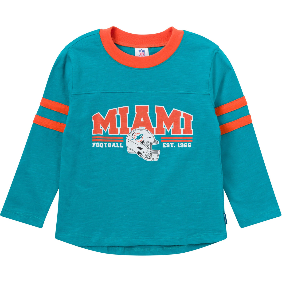 2-Piece Infant & Toddler Boys Miami Dolphins Shirt and Sweatpant Set, view 2