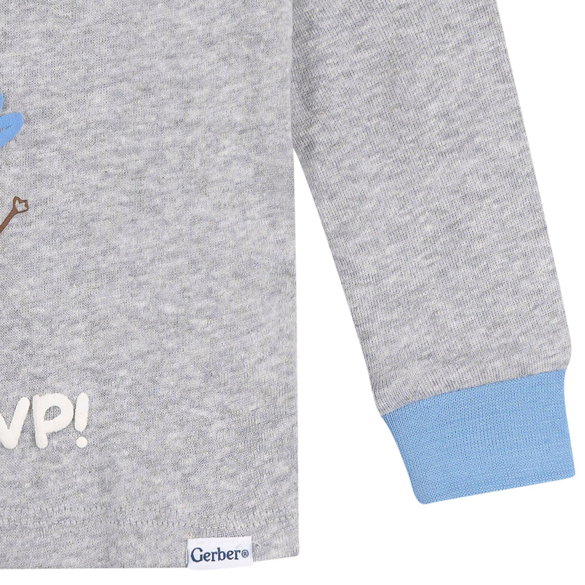 2-Piece Infant & Toddler Boys Gray Mvp Cotton Pajama Set, view 3