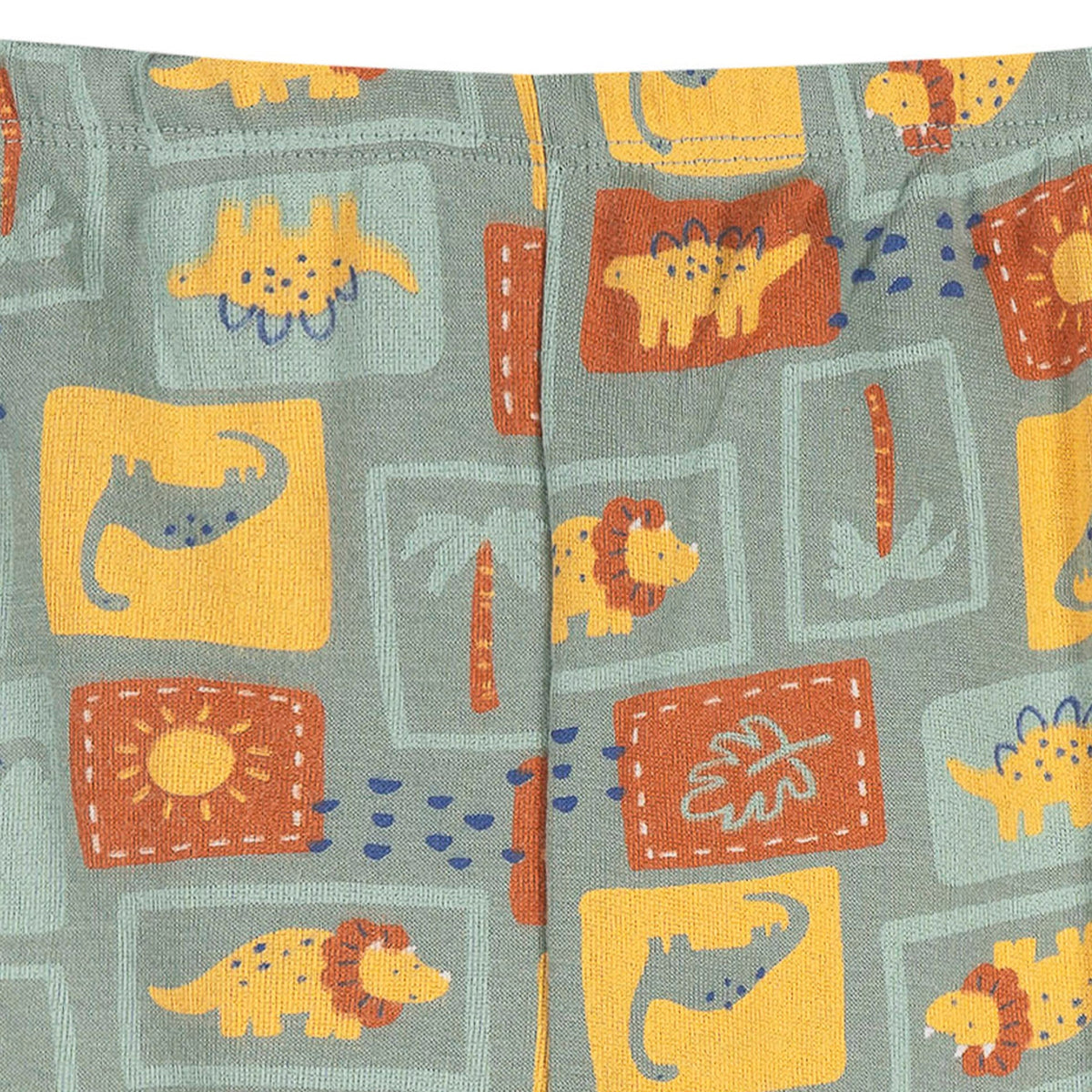 2-Piece Infant & Toddler Boys Green Dino Cotton Pajama Set, view 5