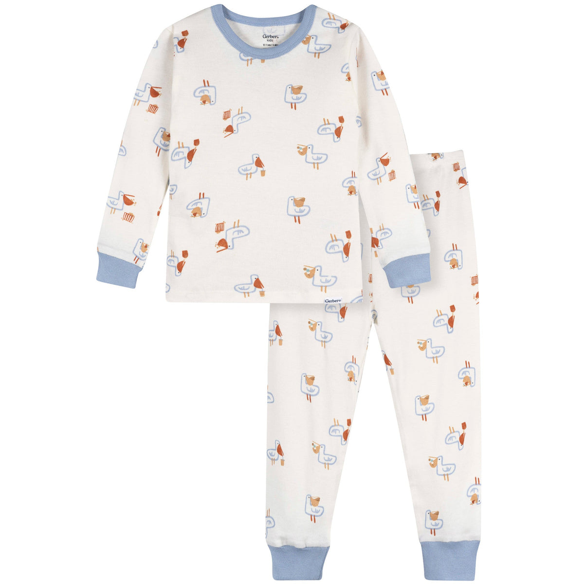 2-Piece Infant & Toddler Boys Hungry Pelican Cotton Pajama Set