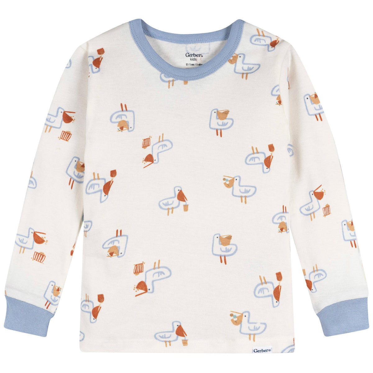 2-Piece Infant & Toddler Boys Hungry Pelican Cotton Pajama Set, view 2