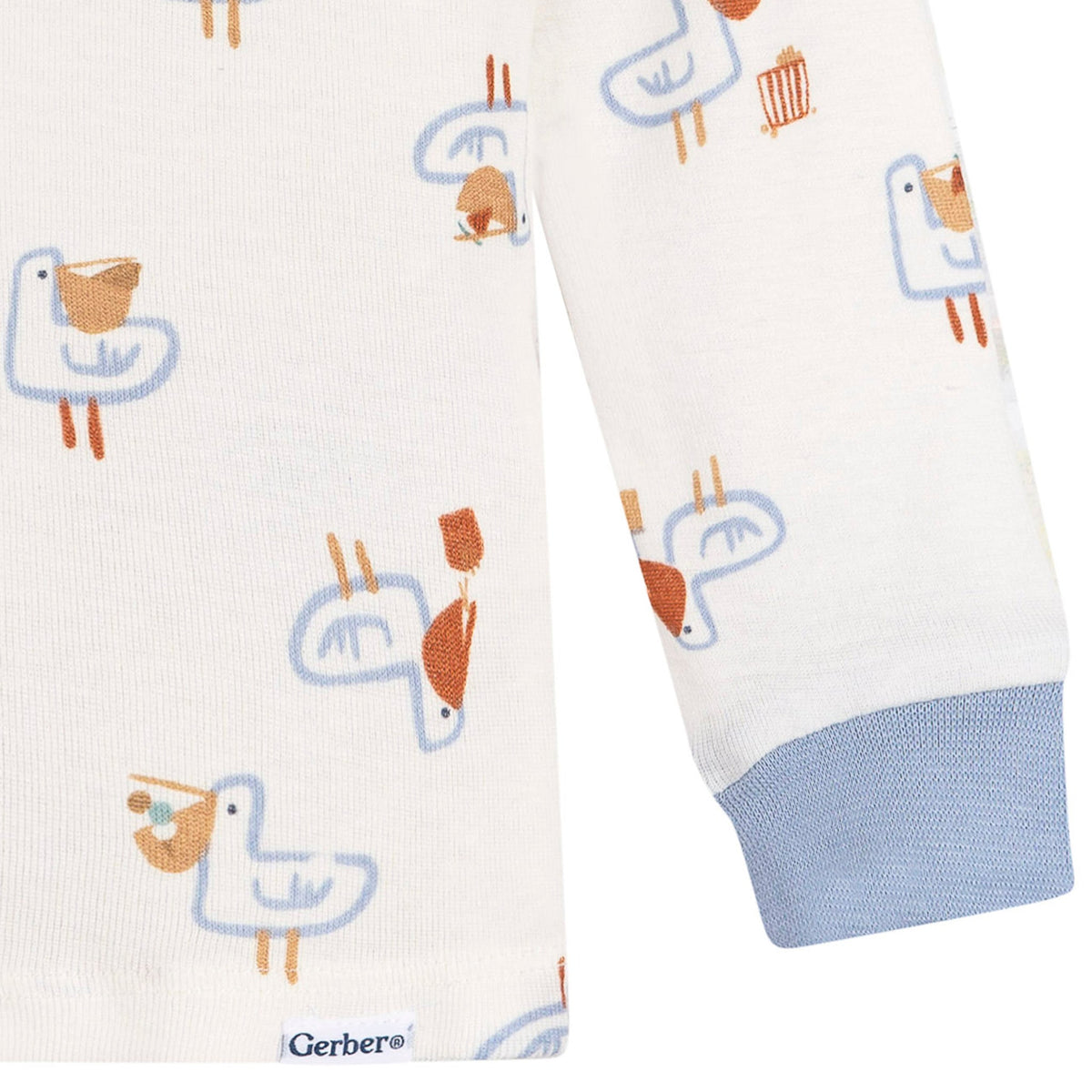 2-Piece Infant & Toddler Boys Hungry Pelican Cotton Pajama Set, view 4