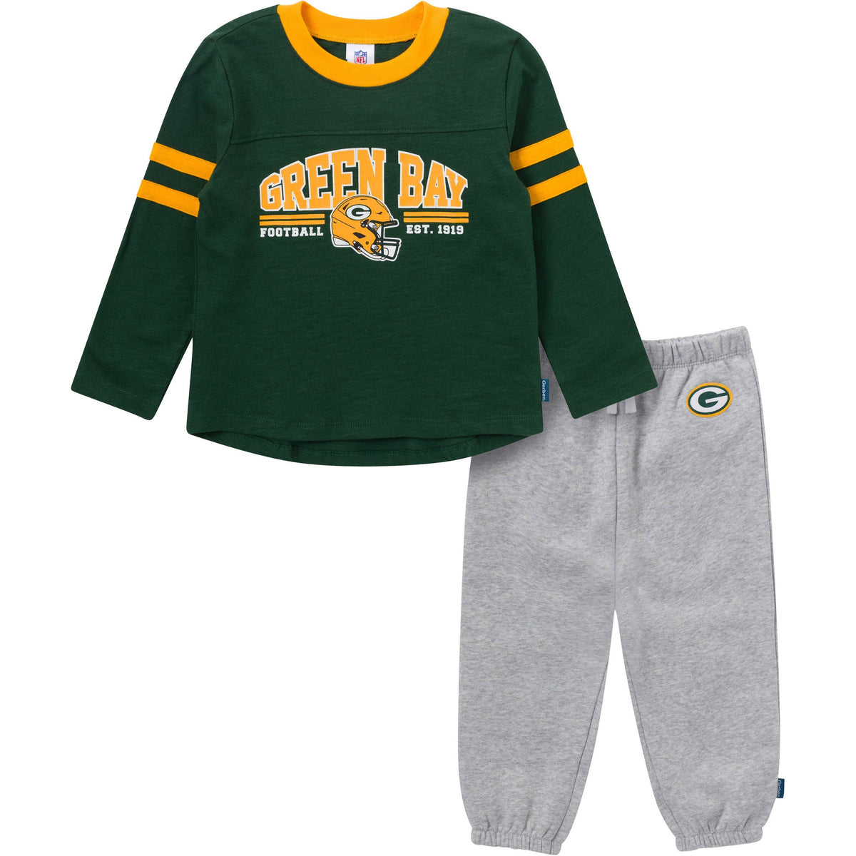 2-Piece Infant & Toddler Boys Green Bay Packers Shirt and Sweatpant Set