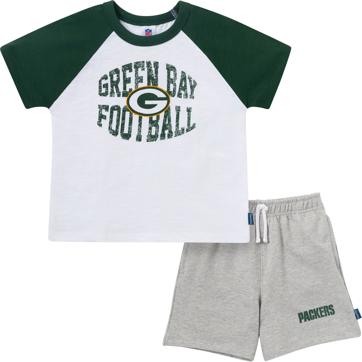 2-Piece Infant & Toddler Boys Green Bay Packers T-Shirt and Shorts Set