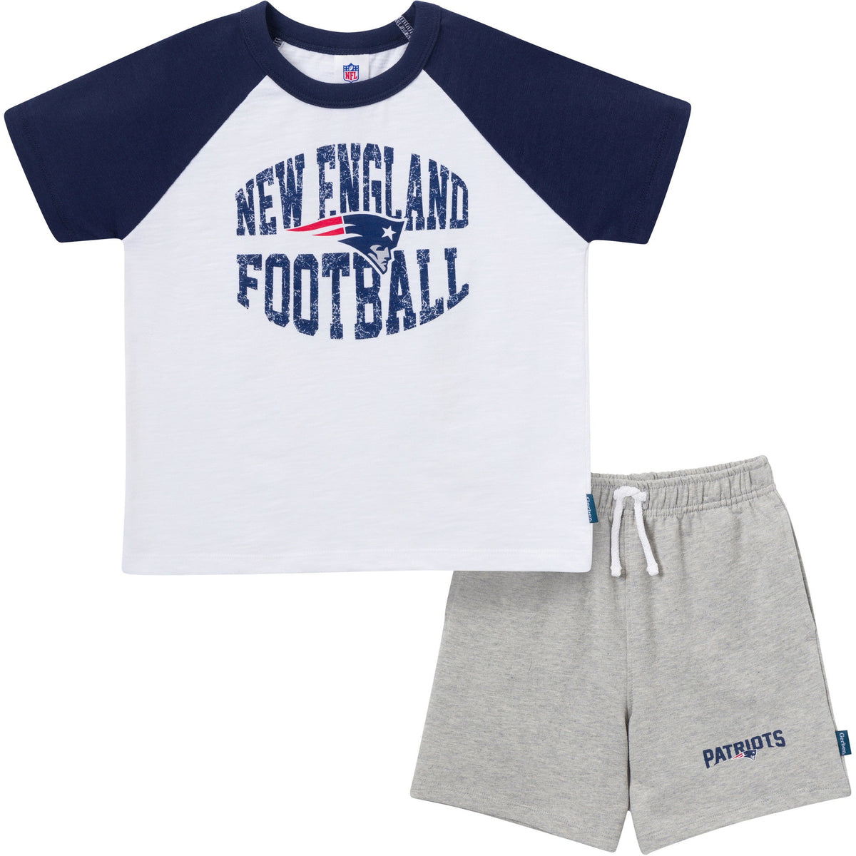 2-Piece Infant & Toddler Boys New England Patriots T-Shirt and Shorts Set