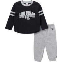 2-Piece Infant & Toddler Boys Las Vegas Raiders Shirt and Sweatpant Set