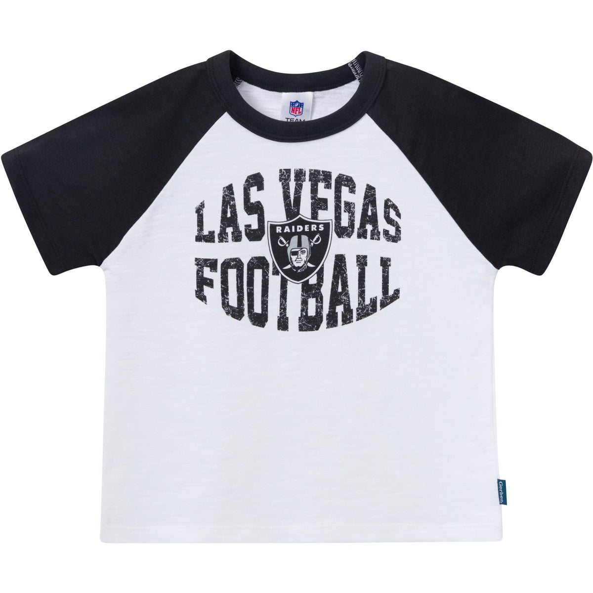 2-Piece Infant & Toddler Boys Las Vegas Raiders T-Shirt and Shorts Set, view 2