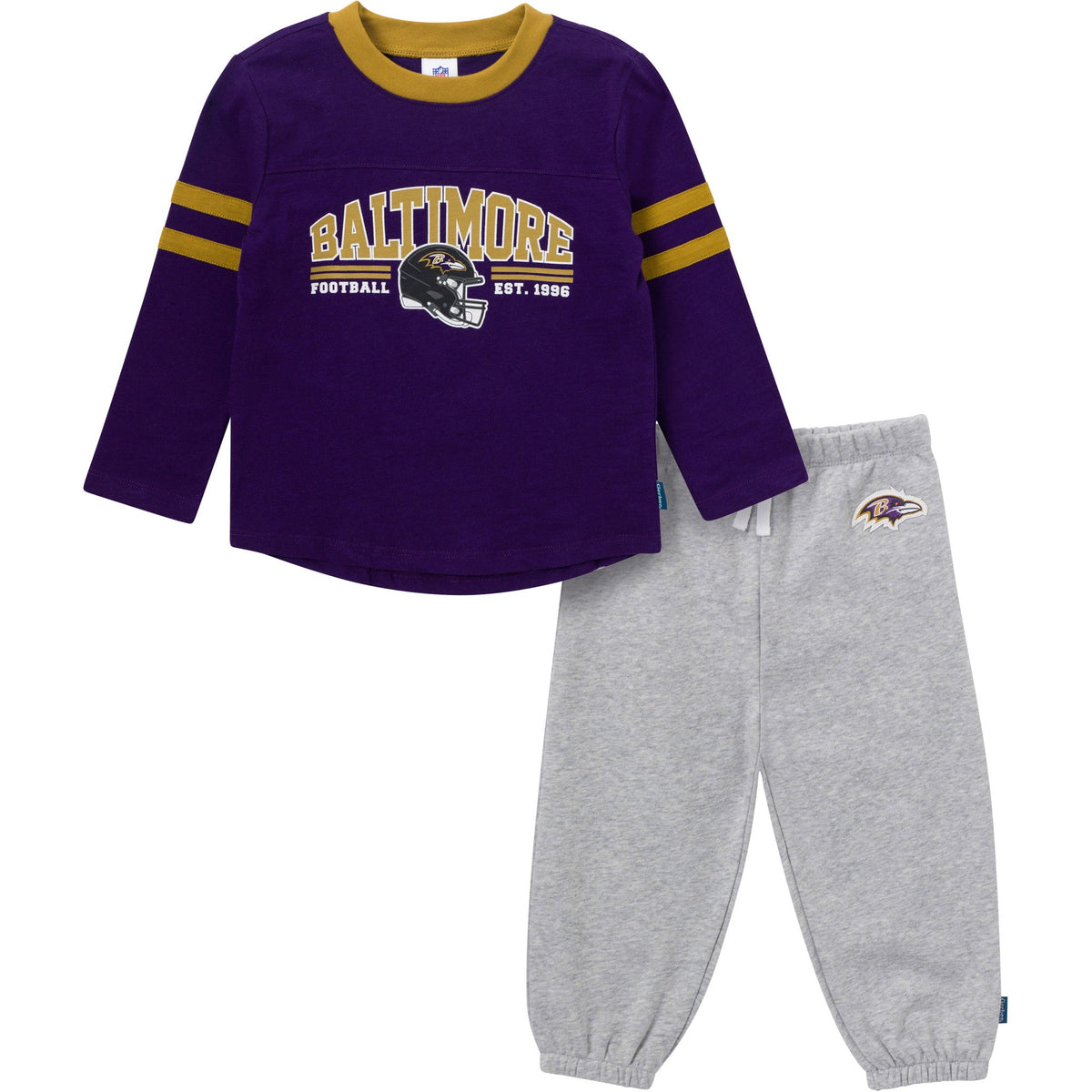 2-Piece Infant & Toddler Boys Baltimore Ravens Shirt and Sweatpant Set