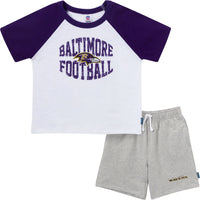 2-Piece Infant & Toddler Boys Baltimore Ravens T-Shirt and Shorts Set