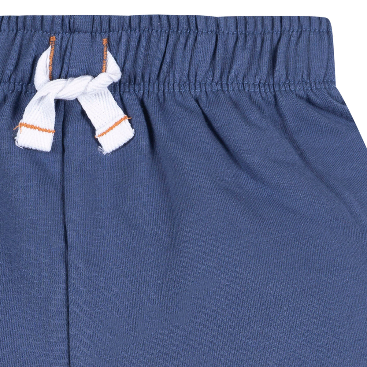 2-Piece Infant & Toddler Boys Brown & Blue Polo Shirt and Shorts Set, view 5