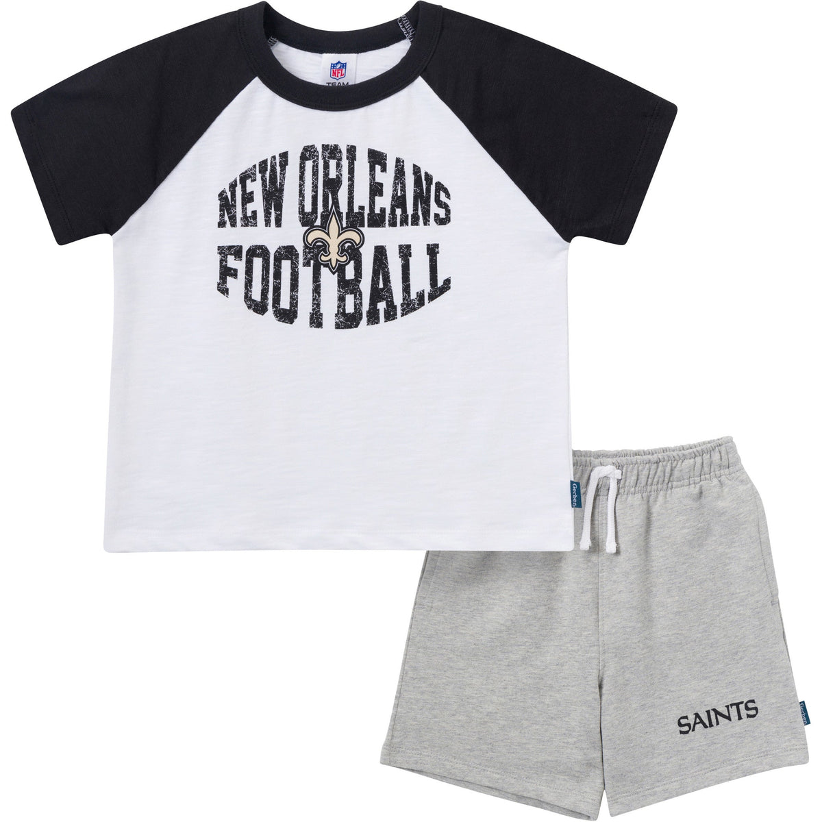2-Piece Infant & Toddler Boys New Orleans Saints T-Shirt and Shorts Set